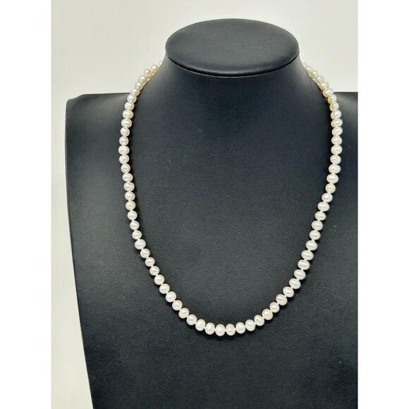 Potato Pearl Necklace with 14KT Clasp - Picture 1 of 11